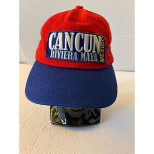 Cancun Riviera Maya Mexico Souvenir Hat Cap Vintage Ama Licensed